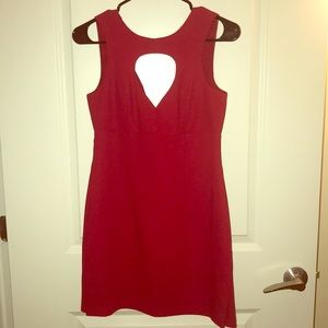 Mini dress with heart-shaped cut out, never worn